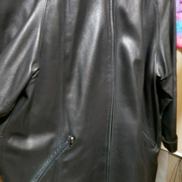 Liz claiborne leather jacket plus size - Picture 5 of 5